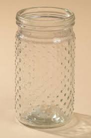 3.75" X 7" Glass Hobnail Jar Clear - Gandgwebstore.com