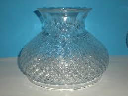 Lamp Shade Clear Glass Hobnail Student Scallop Top 6 3/4" Fitter | eBay