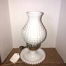 Lamp Hobnail Milk Glass - Etsy