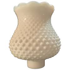 Vintage Hobnail Milk Glass Lamp Globe. For Sale at Ruby Lane