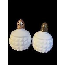 Unbranded | Dining | Vtg Mcm Hobnail Milk Glass Salt And ...