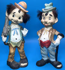 Vintage 1950's Japanese Tilso Clown Figures | Mercari