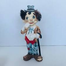 Hobo Clown Figurine Street Vendor Japan cigar 9" antique ...