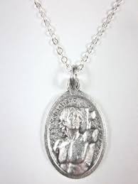 Ladies St Sebastian Medal Italy Pendant Necklace 20" Chain ...