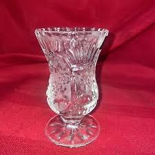 Crystal Clear Yugoslavia, 24% Lead Crystal Flower Vase. 5 ...