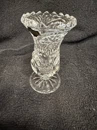 Vintage Crystal Zajecar Small Footed Vase - Etsy
