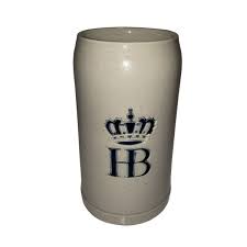 Vintage German Hofbrauhaus Muchen Stoneware Pottery Beer Stein 1L | eBay