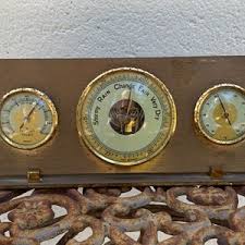 Vintage Messing Wetterstation Barometer - Etsy.de