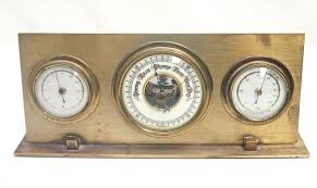 Sold at Auction: MID CENTURY BRASS WEST GERMANY BAROMETER