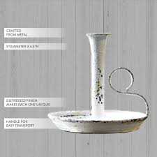 Chippy Distressed Candle Holder - Decor Steals