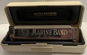 Vintage M Hohner Marine Band Harmonica, #1896, G, Original Box/Papers, Germany | eBay