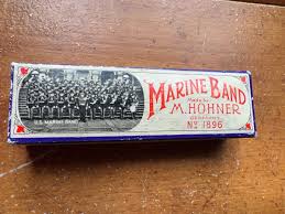 Old Harmonica Marine Band G Key1896 M. Hohner Box Instructions Made in GERMANY | eBay