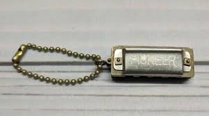 Miniature Mini Harmonica Pioneer Keychain - Instrument ...