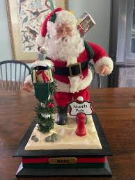 Vintage Musical Santa North Pole Mailbox Lit Christmas ...