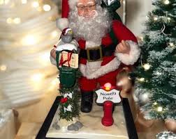 Vintage Musical Santa North Pole Mailbox Lit Christmas ...