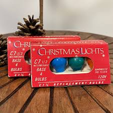 Vintage C7 Christmas Lamps Replacement Bulbs, Vintage ...