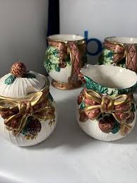 very vintage rare nantucket ceramic holiday serving set | eBay