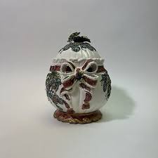 Christmas Themed Ceramic Cookie Jar (READ DESCRIPTION) | eBay