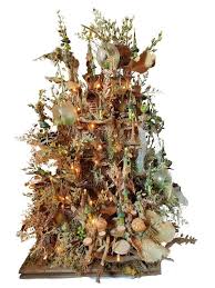 A big fairy tree. It has lots of little castles, tree houses ...