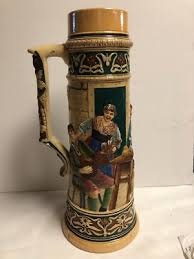 Very Large 3 Liter Vintage German Beer Stein ~ Musicians ...