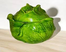 Vintage Holland Mold Lettuce Bowl With Lid, Mid Century ...