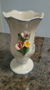 Vintage Italian Hand Painted floral Porcelain Ceramic Vase 1950's 6.5 inches | eBay