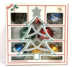 7!!! Vintage Glass Christmas Ornaments 2.5" diameter by ...