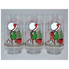 c1970s Holly Hobbie Set of 6 Coca-Cola Limited Edition Christmas . For Sale at Ruby Lane