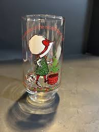 Vintage Holly Hobbie Christmas Glass | eBay Australia