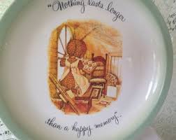 Holly Hobbie Happy Memory Vintage Collector Plate Sisters ...