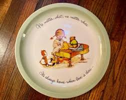 Holly Hobbie Collector's Plate: When Love is There, 1972 ...