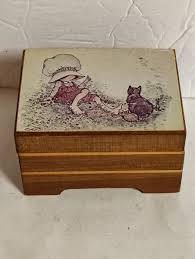 Holly Hobbie Wood Music Box Vintage 70's Godfather Movie ...