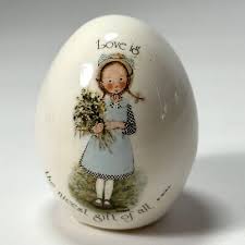 Porcelain Egg with Small Girl Love is the Greatest Gift of ...