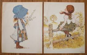 Vintage Holly Hobbie Print - Vintage 1960's Classic Hollie ...