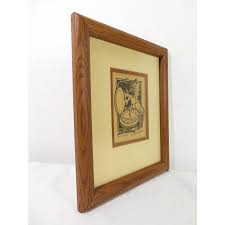 Signed Real Musgrave "Clock Watcher" 33/100 Etching Print ...