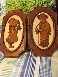 Holly Hobbie and Robbie Vintage Plastic Wall Art c. 1972 ...