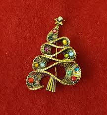 RARE Vintage Hollycraft Christmas Tree Brooch-lapel Pin-vintage Christmas-christmas Jewelry-vintage Jewelry-holiday Jewelry-christmas Pin - Etsy