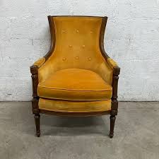 Vintage Mustard Yellow Armchair | Weekly Rental in East Point | Central Atlanta Props and Sets