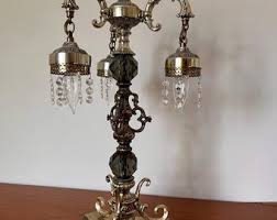 Vintage Hollywood Regency Table Lamp: Ornate Lucite ...