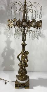 Vintage Loevsky & Loevsky Lamp 1960's Brass Cherub Hollywood ...