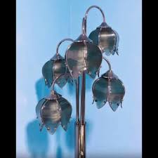 Accents | 197s Vintage Black Lotus Floor Lamp | Poshmark