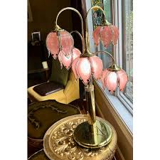 1980s Anthony California Hollywood Regency Lotus Table Lamp ...