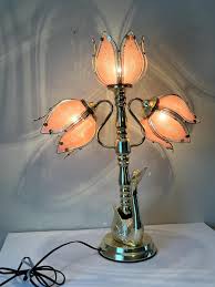 Vintage 80s Hollywood Regency Table Lamp With a Tri Light ...