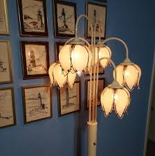 Vintage Hollywood Regency Tulip Waterfall Floor Lamp | eBay