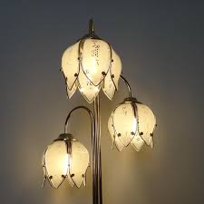 Mid Century Tulip Flower Floor Lamp, Hollywood Regency Brass ...