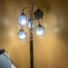 Accents | 197s Vintage Black Lotus Floor Lamp | Poshmark