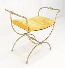 Italian Brass & Steel Bent Wire Ball Feet Gold Upholstery ...