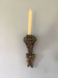 Pair of Plaster Wall Candle Holders/ Sconces Gargoyles Studio Brooklyn, NY EUC | eBay