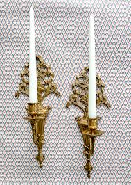 Pair of Gilt Brass Bow Sconces - Pender & Peony - A Southern Blog