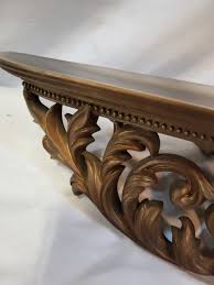 Vintage Turner Wall Shelf Hollywood Regency Large Wall Shelf Gold Gilt Ornate | eBay